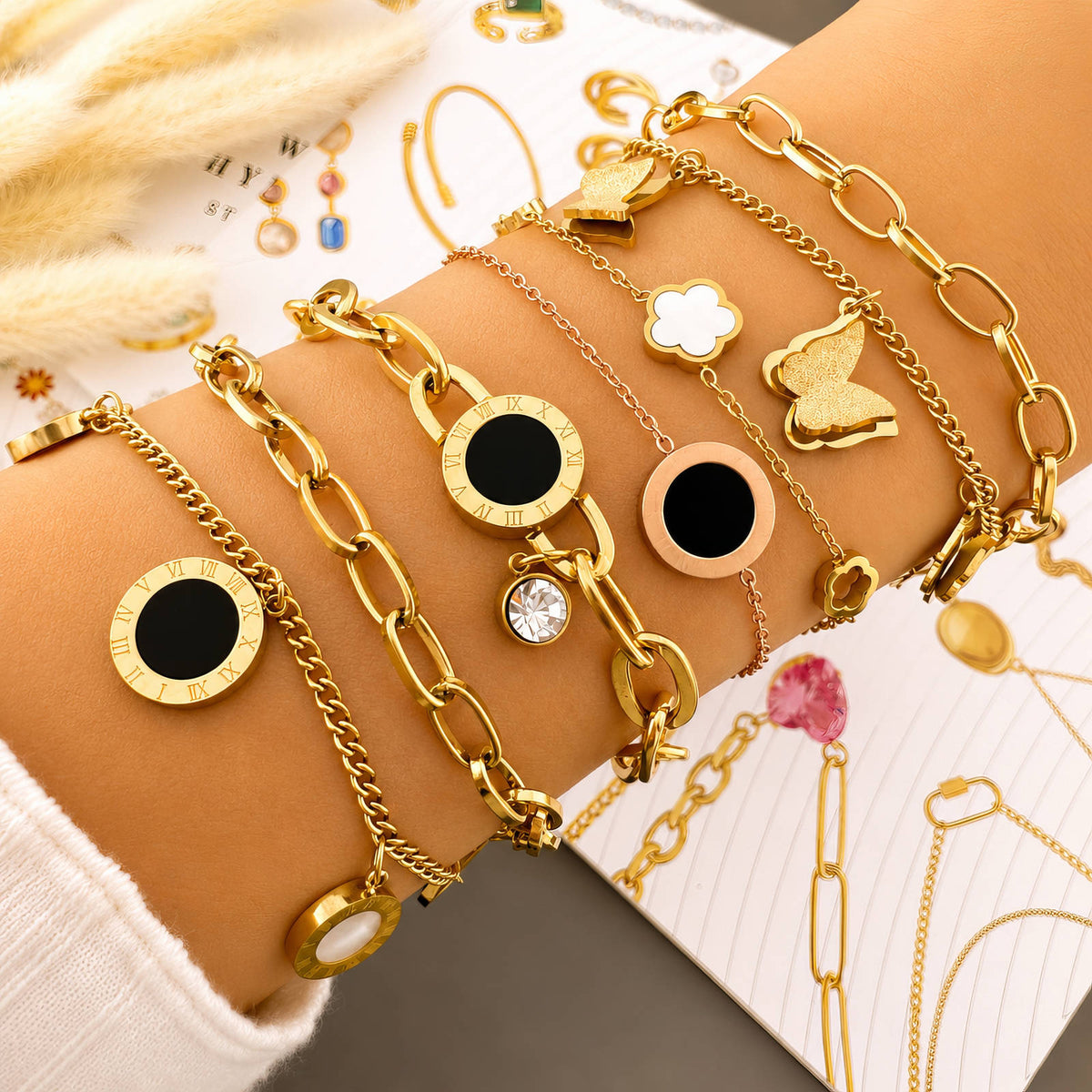 Pave bracelet detail